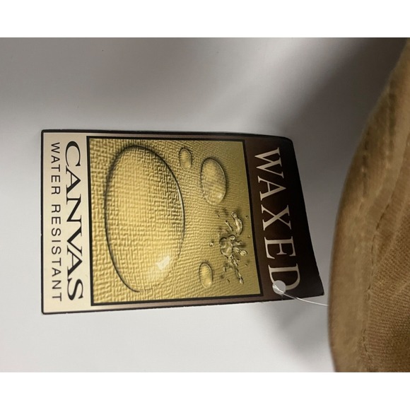 OILTANKING HOUSTON WAXED CANVAS WATER RESISTANT OUTDOOR CAP MADE IN USA VINTAGE - Picture 10 of 11